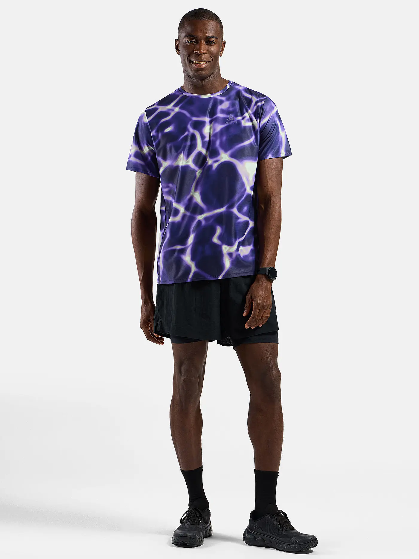 ODLO | Herren Laufshirt Zeroweight Chil Tec Print | 